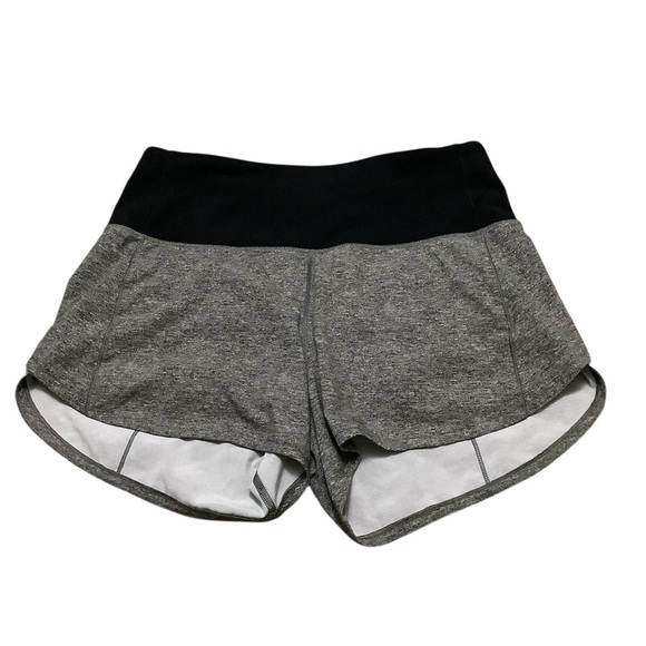 lululemon Women's speed up shorts in Gray and Black - Picture 2 of 3